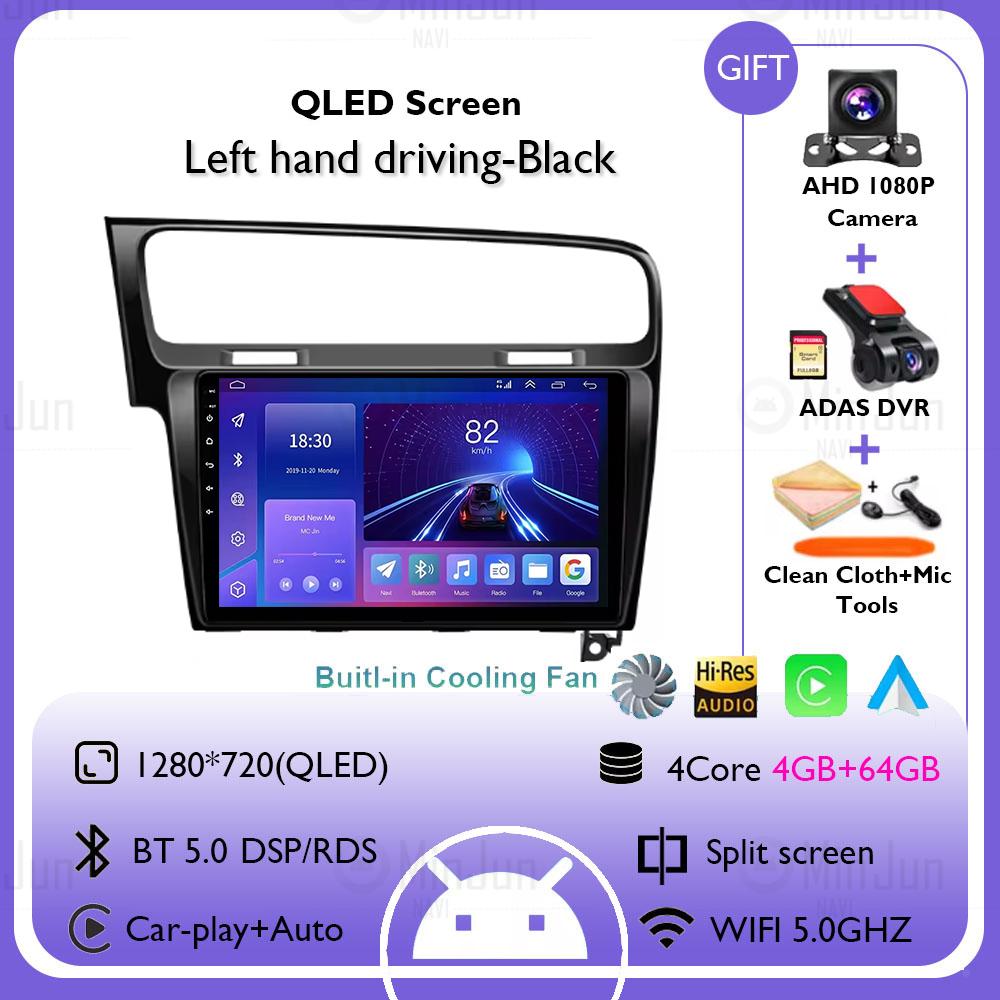 2K Screen Android 14 Car GPS Radio Multimedia For Volkswagen Golf 7 2012 - 2020 Car Radio Multimedia Video Player Navigation