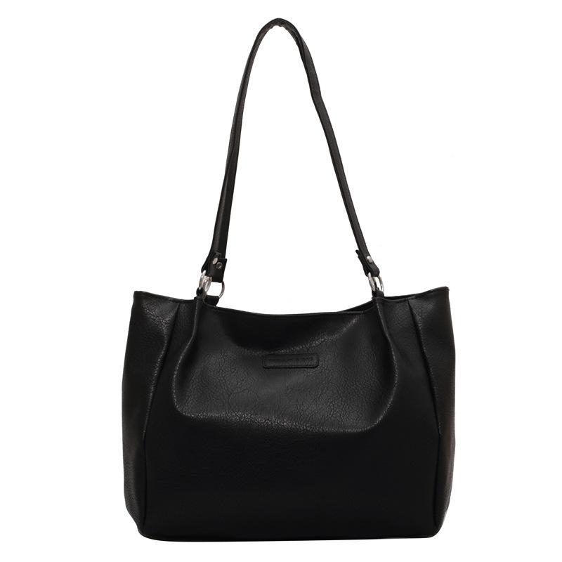 

Commuting large capacity advanced simple casual shoulder simple fashion spring and summer new tote bag messenger bag women чёрный