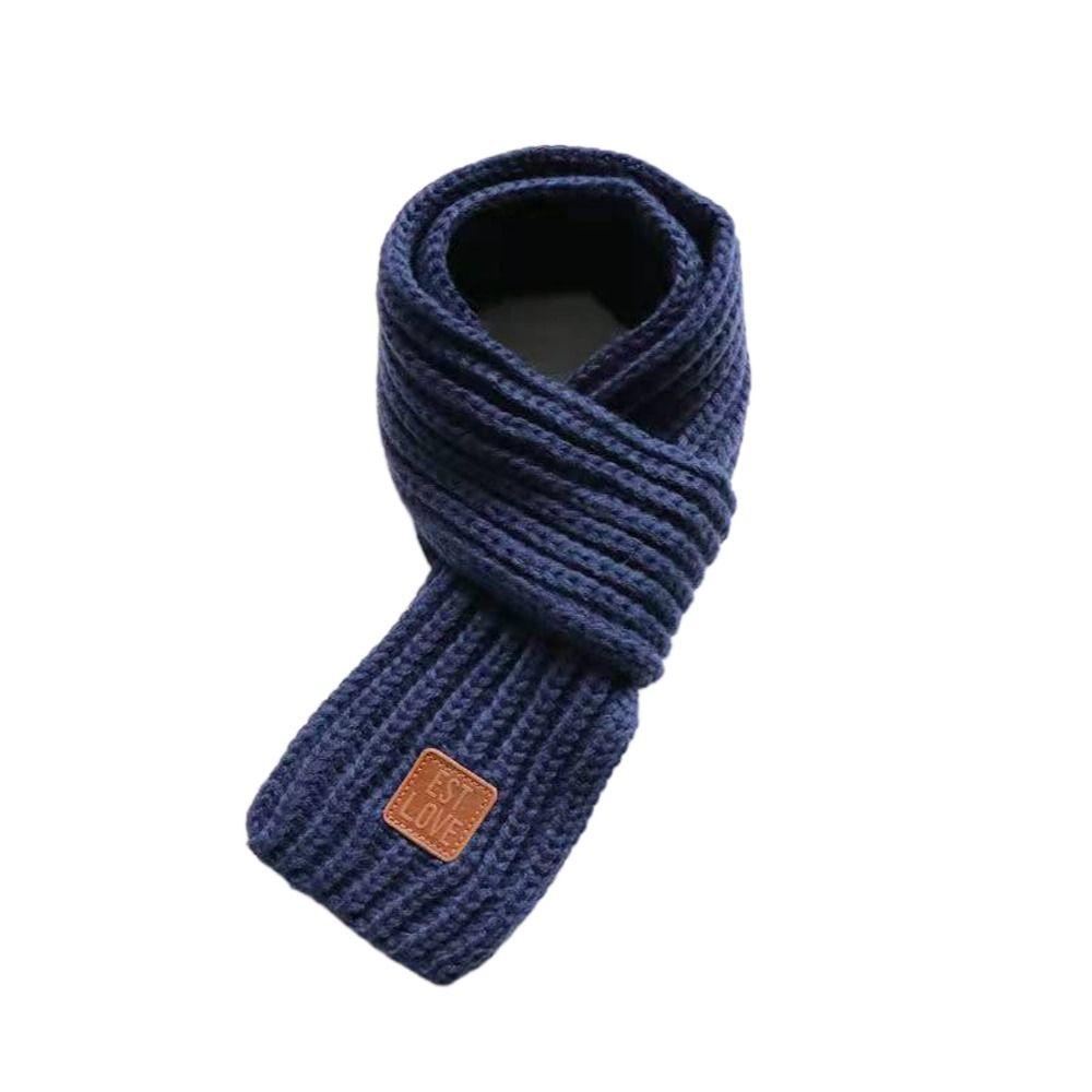 Windproof Autumn Winter Knitting Thermal Scarf Outdoor Scarf Apparel Accessories Kids Scarf