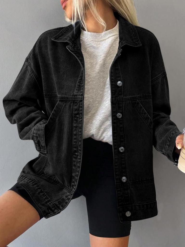 Europäische/Amerikanische Mode Damen Lockere Jeansjacke - Vielseitig für Frühling/Herbst