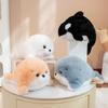 26Cm Cartoon Cute Marine Animal Plush Toy Pillow Whale Orca Colorful Sea Otter Plush Toy Home Decoration Gift For Children