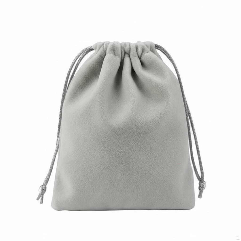 Velvet Drawstring Bag Soft Material Jewelry Pouch Reusable for Party