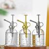Push-type Glass Spray Bottle Hand Pressure Rain Drop Plant Sprinkler Kettle Fine Mist Non-slip Bottom Garden Watering Can