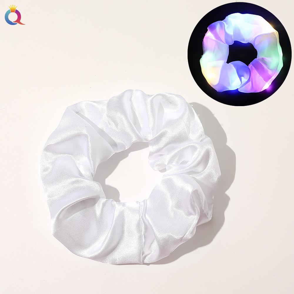 

Qiyue LED Luminous Hair Tie - блестящий цветной аксессуар для волос для женщин Direct from Qiyue Manufacturer белый