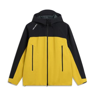 Li Ning CF Reflective Water-Resistant Windbreaker Unisex Jacket Palm-Gold AEMV033-6