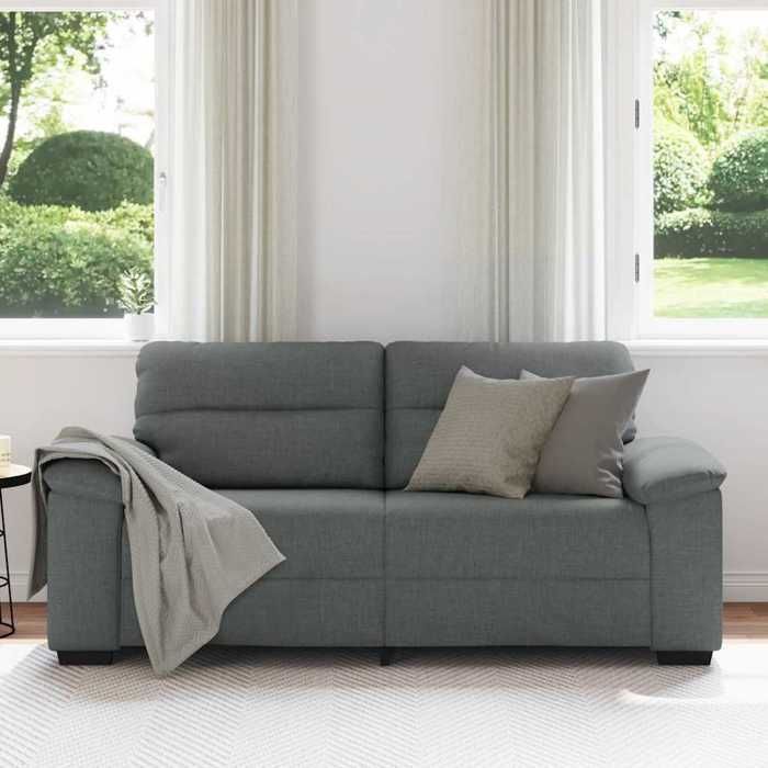 VidaXL 2-seater Sofa Dark Grey 140 Cm Fabric 4105308