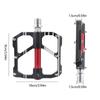 Aluminum Alloys Mountain Bicycles Pedal Light Weight Antiskid Bicycles Pedal Wide Flat Cycling Pedal Easily To Install