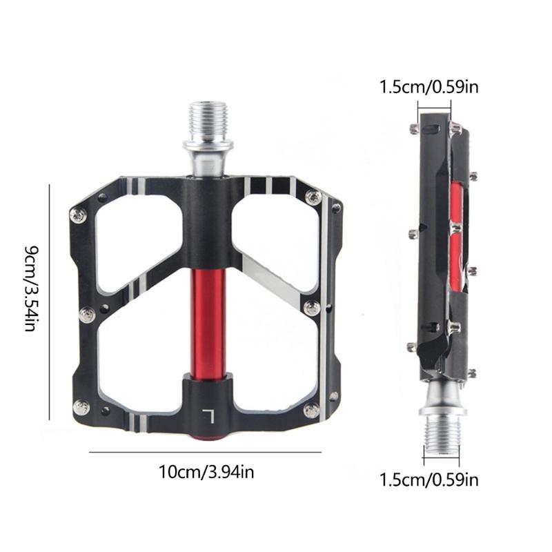 Aluminum Alloys Mountain Bicycles Pedal Light Weight Antiskid Bicycles Pedal Wide Flat Cycling Pedal Easily To Install
