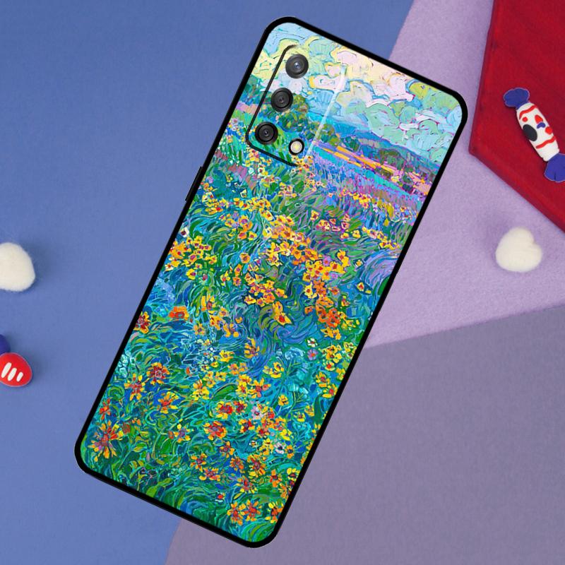 Colourful Flower Painting Art Case For Oppo A6 Pro A5 A18 A38 A58 A78 A98 A54 A74 A94 A17 A57 A80 A60 A40 A96 A76 A16 A15