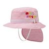 Hat UV protection with sunshade cover cotton with elastic for clothing SS Pink [MIKI HOUSE] 100% boys, girls, babies, kids, children's 12-9105-684