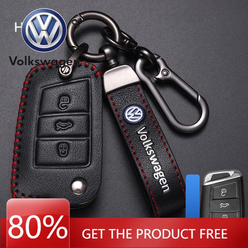 For VOLKSWAGEN Bil smart nøkkeldeksel Etui Skall Fobholder Beskytter for VW Polo A7 Kodiaq Seat Ateca Leon Golf 7 MK7 VII Tiguan a