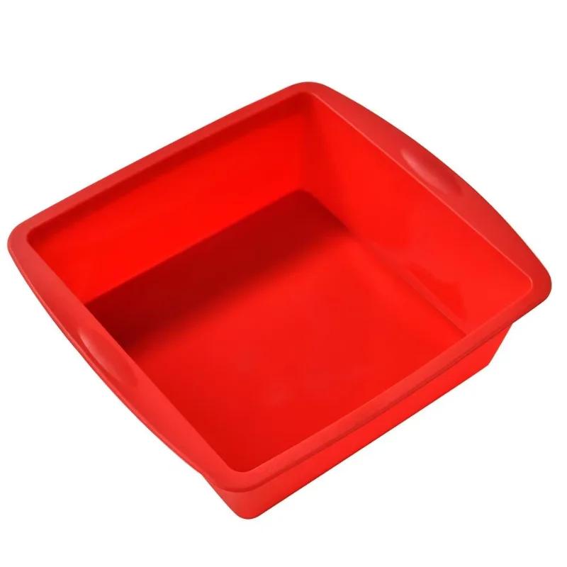 Silicone Cake Mold Round & Square Non-stick Baking Pan for DIY Bread Cupcake and Desserts Easy-to-Release Home Baking Tool