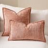 Simple Comfortable Pillow Cover Chenille Bamboo Joint Yarn Edge-Pressed Sofa Throw Pillowcase Pure Color Headboard Cushion Cover