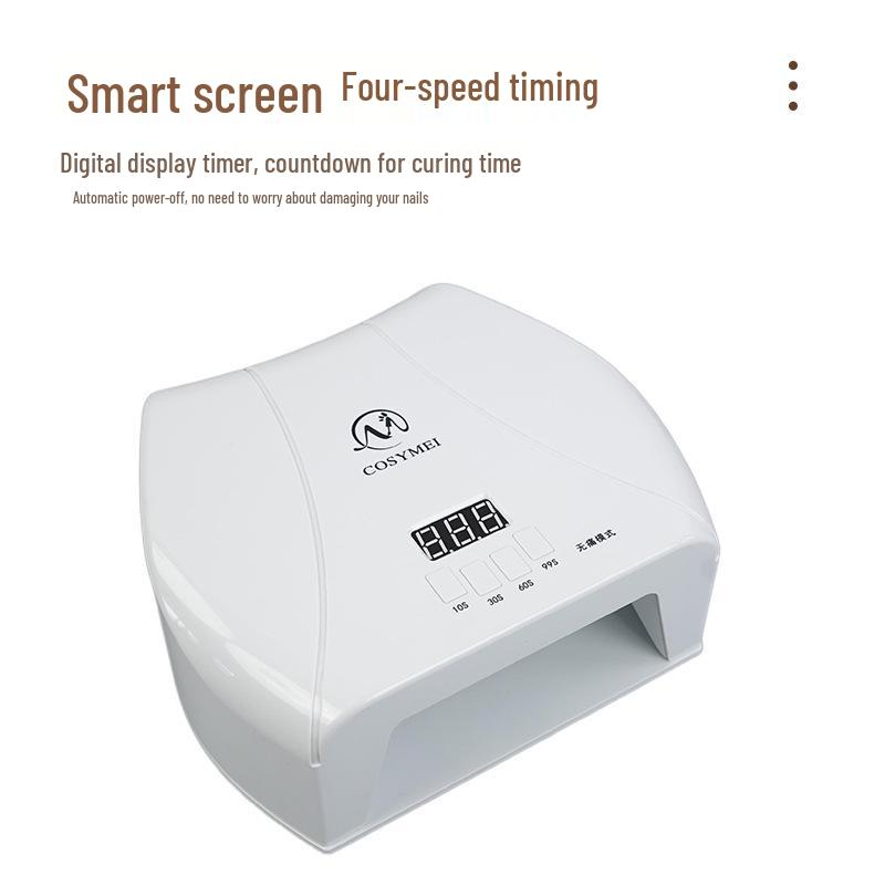 Portable LED Blue Smart Induction Manicure Lamp with Quick-Dry Gel Curing & Four-Speed Timer