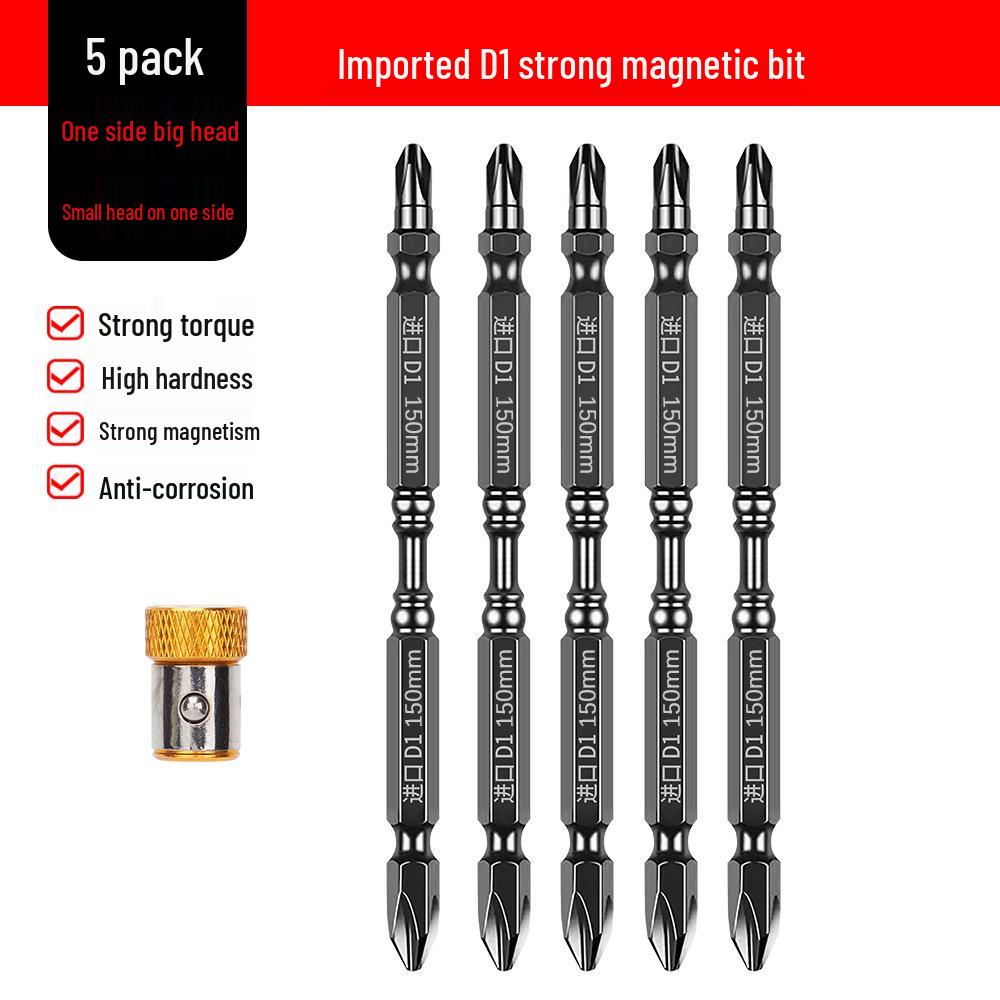 High-Hardness German-Style Phillips Screwdriver Bits with Strong Magnetic Anti-Slip Ring for Electric and Air Screwdrivers