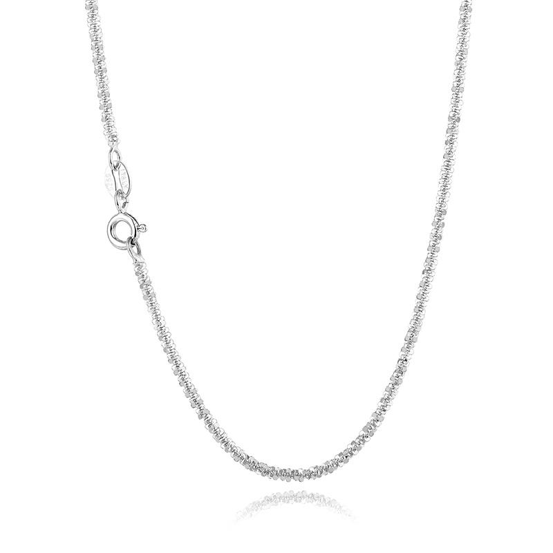 Popular Silver Colour Sparkling Clavicle Chain Necklace For Women Fine Choker