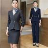 Set Elegant de Costum de Afaceri pentru Femei Îmbrăcăminte Profesională de Birou Ținută Formală de Lucru cu Pantaloni sau Fustă