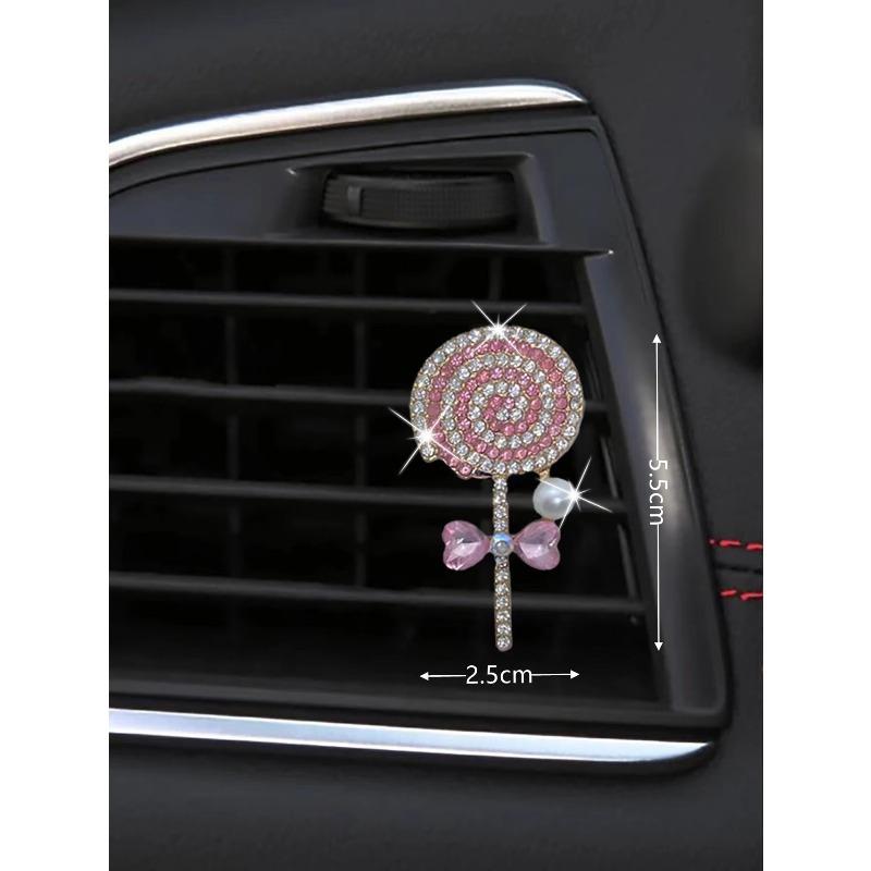 1pc Lollipop Design Car Air Outlet Ornament