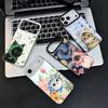 Cute Floral Headscarf Kitten Shockproof Phone Case for iPhone 17 Air 16 16E 15 Pro Max 14 Plus 13 Mini 12 Back Cover Anti Fall F