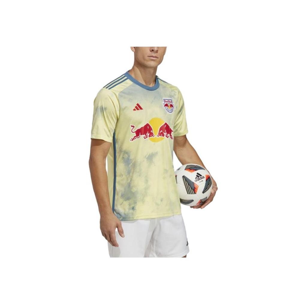 Adidas New York Red Bulls 23/24 Home Jersey Pearl Citrine Men Streetwear HI1868