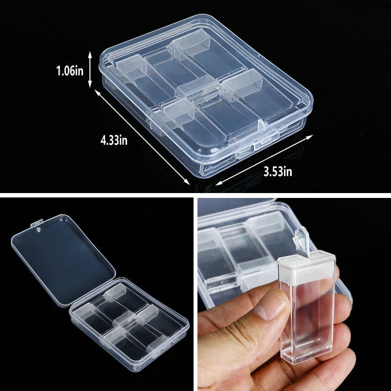 Plastic Organizer Storage Box  Container Jewelry Box with Adjustable Dividers for Beads Art DIY Crafts Jewelry Fishing Tackles
