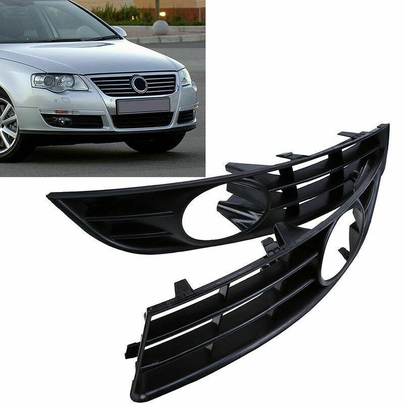 A51K-Car 1 Pair Front Bumper Side Lower Fog Light Cover Grilles For Passat B6 2006-2009