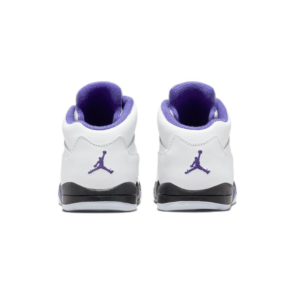 Air Jordan 5 Retro TD Concord Baby Sneakers White Black Dark-Concord 440890-141