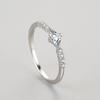 Tancise Classic 925 Sterling Silver  Zircon Ring Ladies Jewelry Wedding Promise Party Gift