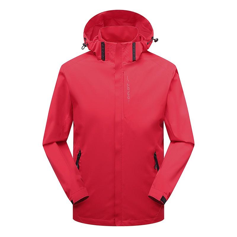 Mens Womens Lightweight Waterproof Windproof Hooded Outdoor Jacket Hiking Camping Cycling