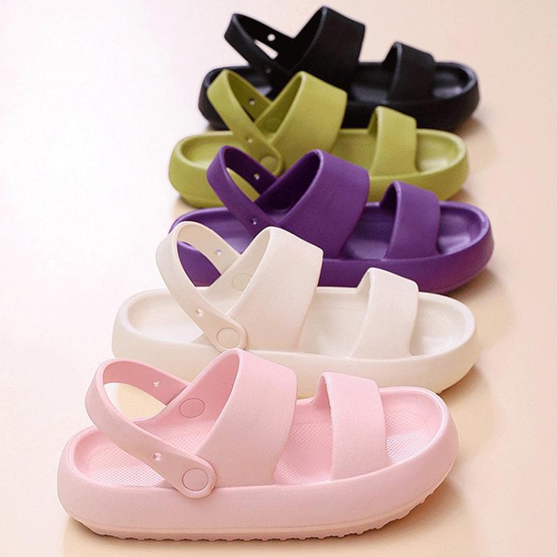 Fashion Kidmi Summer Women Sandals Couple Home Slippers Non-slip Breathability Thick Sole Home Womens Shoes Outdoor Soft Sole Sandals