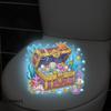 Glow-In-The-Dark Underwater Treasures Toilet Stickers Self-Adhesive Wall Sticker Removable Waterproof Car Sticker Home Decor