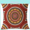 Premium Quality Cotton Linen Pillowcase With Timeless National Ancient Pattern Design