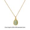 Plated 18K Gold Titanium Steel Necklace Casual Gold Collarbone Chain  Jewelry