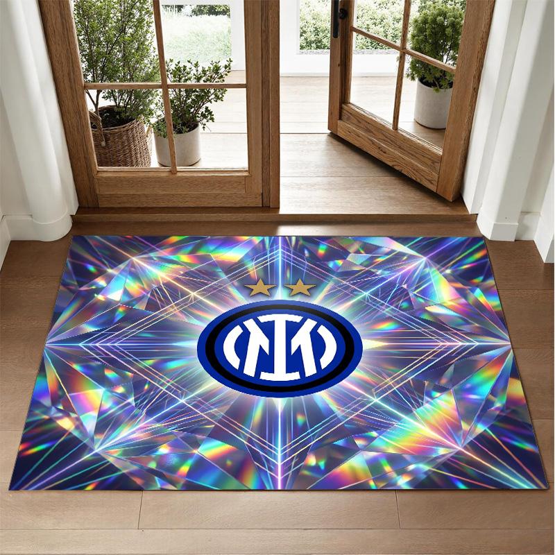 Borussia Dortmund Design Crystal Velvet Rug Soft Decorative Mat for Bedroom Entrance