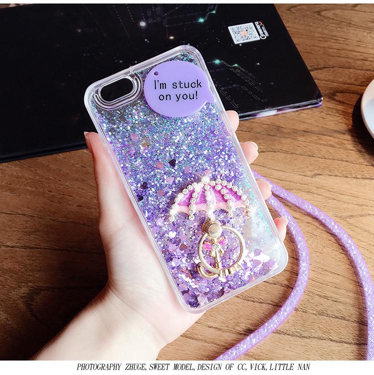 Compatible with Oppo: Quicksand Silicone Case for Reno, A11X, R17, F9, A93 - Fashionable and Protective.