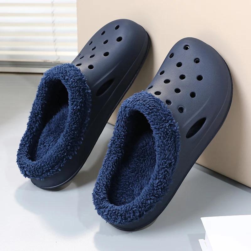 Mode Herenslippers Toegevoegd Katoen Schoenen voor Heren Slippers Zacht en Comfortabel Antislip Ventilerend Slijtvast Plateauschoenen Unisex