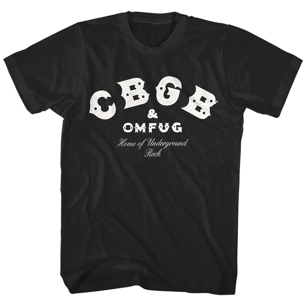 

CBGB OMFUG Дом андеграунда Мужская футболка Логотип Рок Кантри Блюграсс Мерч 4XL