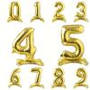 1pcs 32inch Rose Gold Silver Standing 0-9 Number Foil Balloon Birthday Party Decoration Balloons