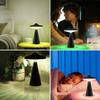 Lámpara de mesa UFO de 16 colores, luz nocturna con Sensor táctil LED regulable, lámpara de escritorio de ambiente recargable por USB, iluminación decorativa para cabecera del hogar