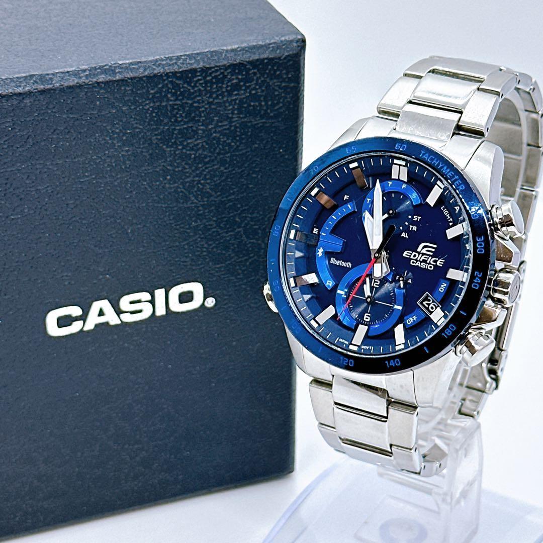Casio Edifice EQW-900 Men s Watch Chronograph Blue Operation Confirmed