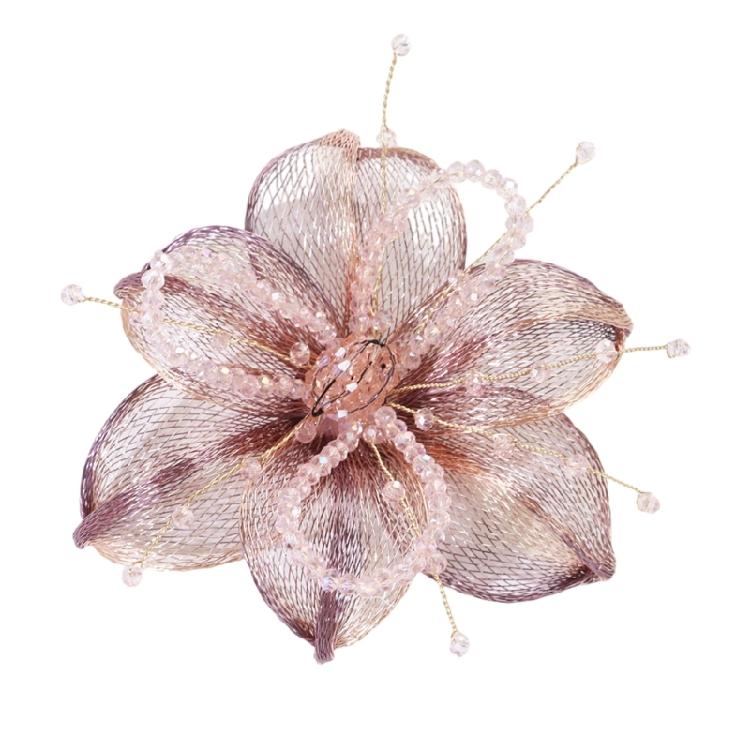 Flower Sewing Hair Clip Brooch for Wedding Dresses Artistic for Dress Wedding Bridal Dress Decorative Applique