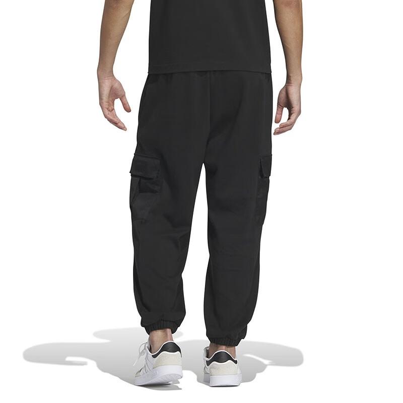 Adidas Neo Knitted Sweatpants Men's Black Moderate Cuffed Pants IQ1584
