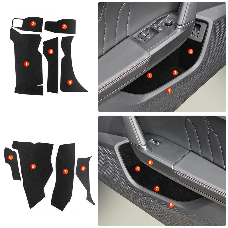 Car Front Rear Doors Map Pocket Sticker For Seat Leon MK4 Cupra Leon Cupra Formentor     2024 2025 Interior Trim