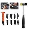 Auto Body Dent Repair Tool 8 Parts Head Car Dings Tabs Down Repair Puller Nylon Dent Repair Pen Hammer Set Car Body Repair Tools