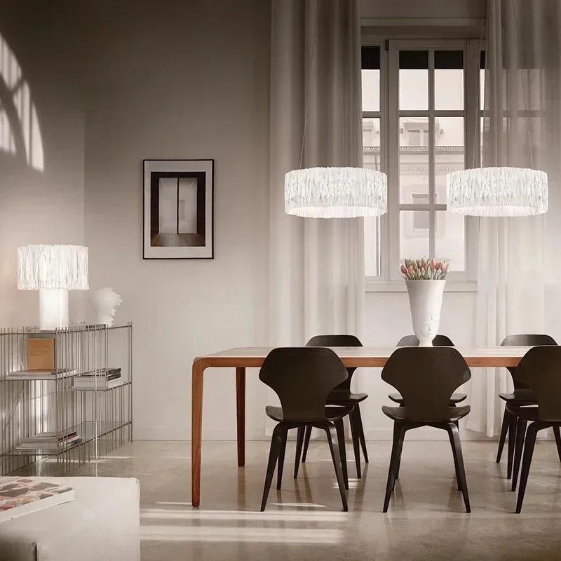 Nordic luxury pendant light Italian designer circular LED pendant light living room home decoration bedroom lighting fixtures