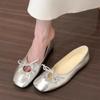 Flat-bottomed French Gentle Evening Shoes Women's Shoes 2025 New Summer Soft-soled Versatile Grandma Shoes with Skirts Single Shoes