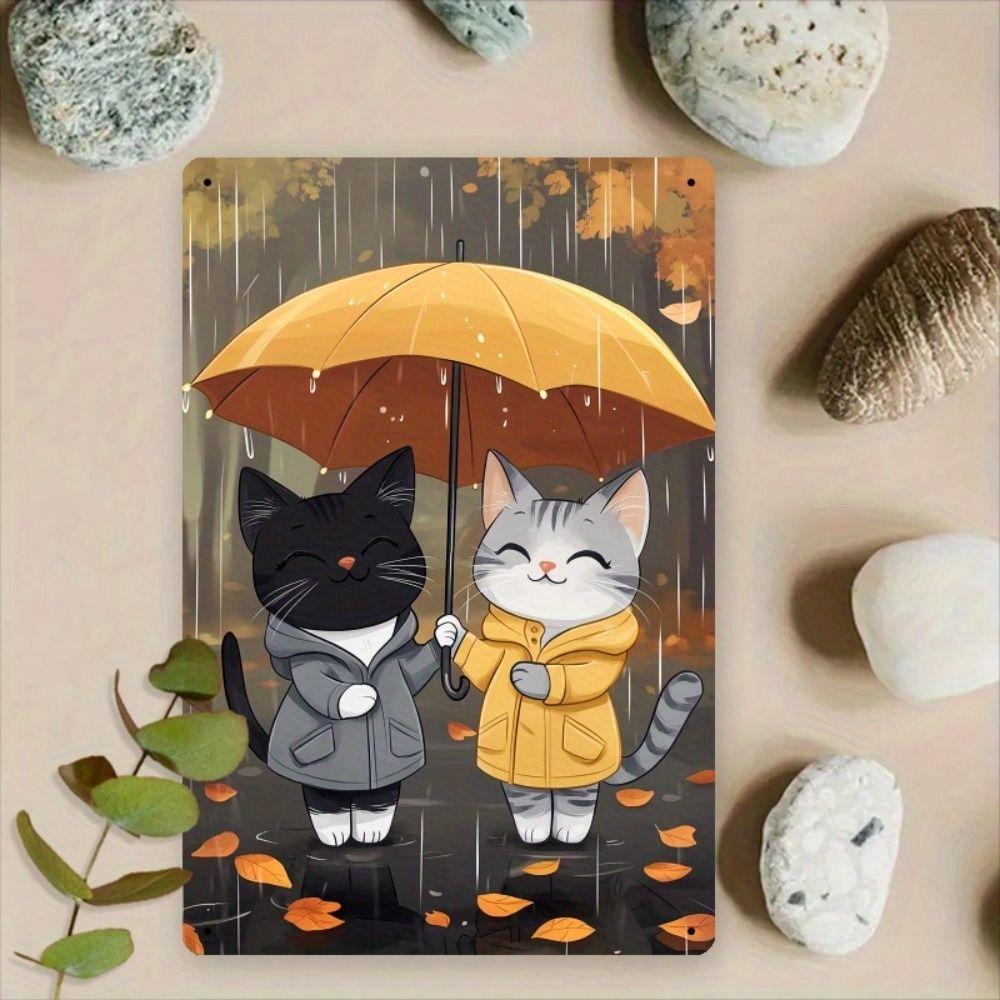 Funny Pig in Meadow Metal Tin Sign Wall Decor 20x30cm