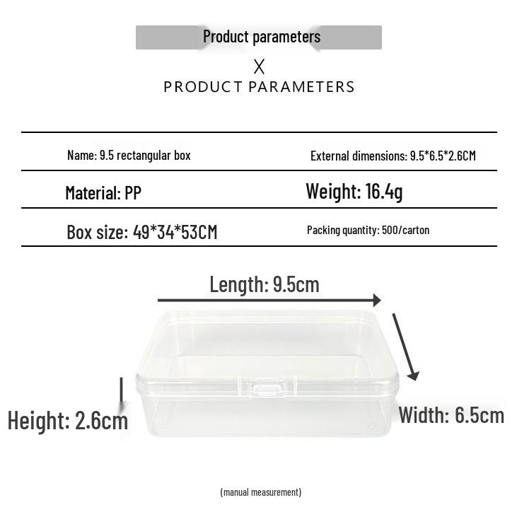 Cutie de depozitare și afișare pentru feronerie din plastic transparent