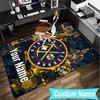 Custom Name Rug Detroit Team Spirit Area Rug Suitable for Indoor And Outdoor,Carpets for Homes, Offices,Living Rooms,Home Decor,Christmas Gift