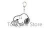 Acrylic Snoopy Keychain Student Cosplay Hanging Decor Boy Cute Anime Cartoon Bag Christmas Pendant Child Birthday Gift
